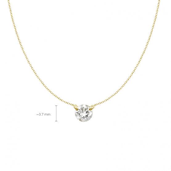 N13261B (232339007) Classic Diamond Necklace YG - OH LA LA 