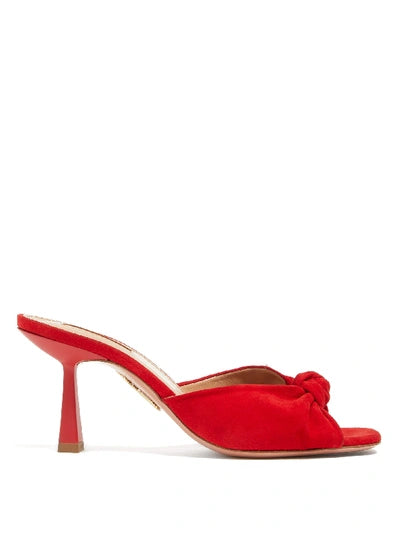 PASHA MULE 75 LIPSTICK (SUEDE)