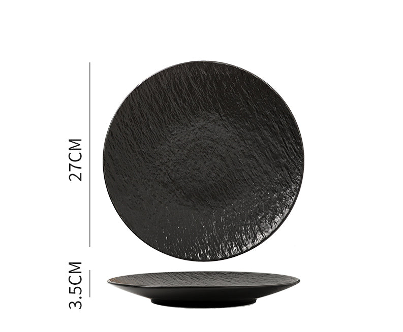 Pearl Black Dinner Plate