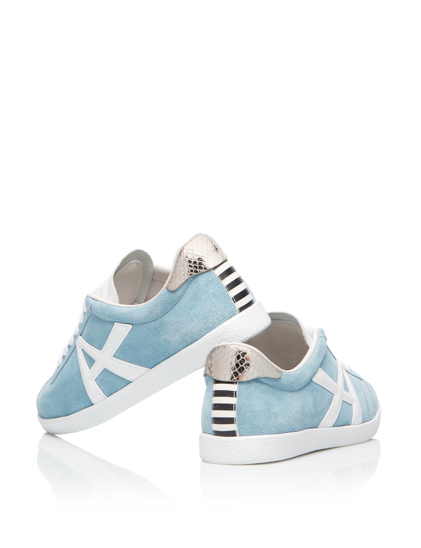 THE A SNEAKER SOFT BLUE/ WHITE/ SILVER