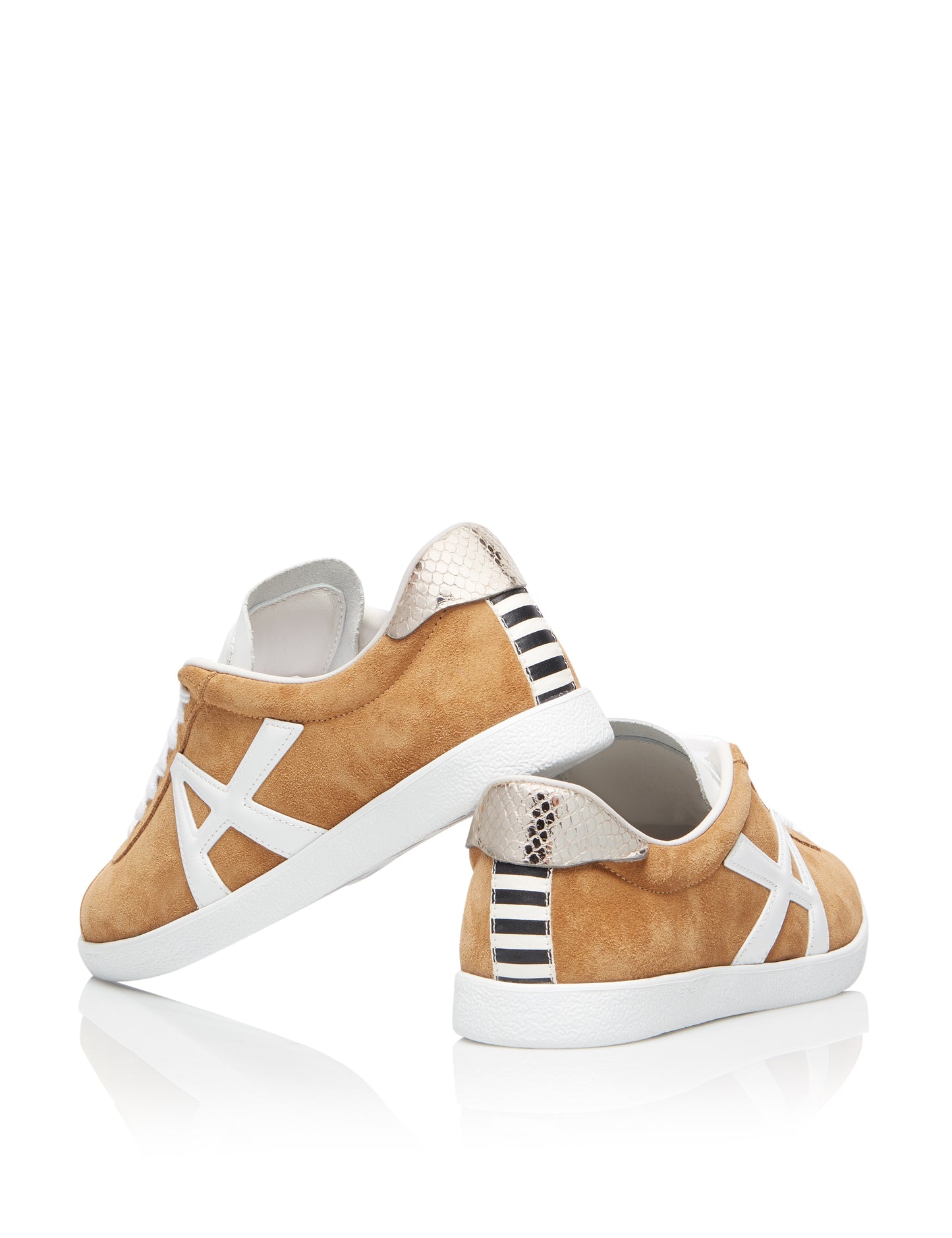 THE A SNEAKER SOFT HAZELNUT/ WHITE/ SILVER