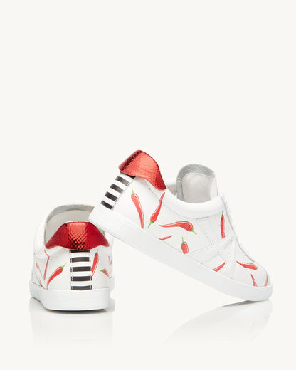 THE A CHILI SNEAKER WHITE/ RED