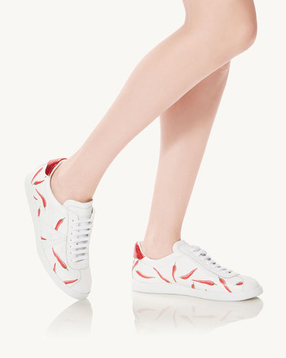 THE A CHILI SNEAKER WHITE/ RED