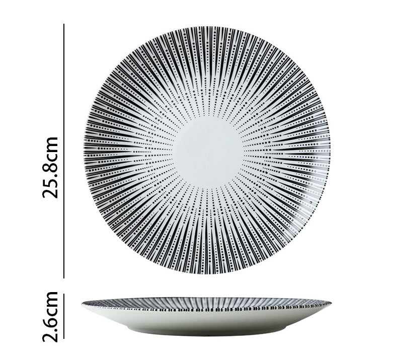 Vortex White Dinner Plate